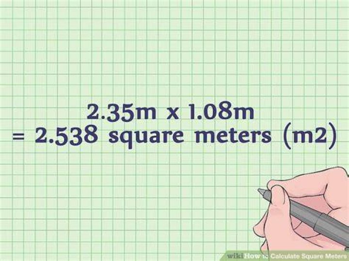 How do you get square meters from meters?