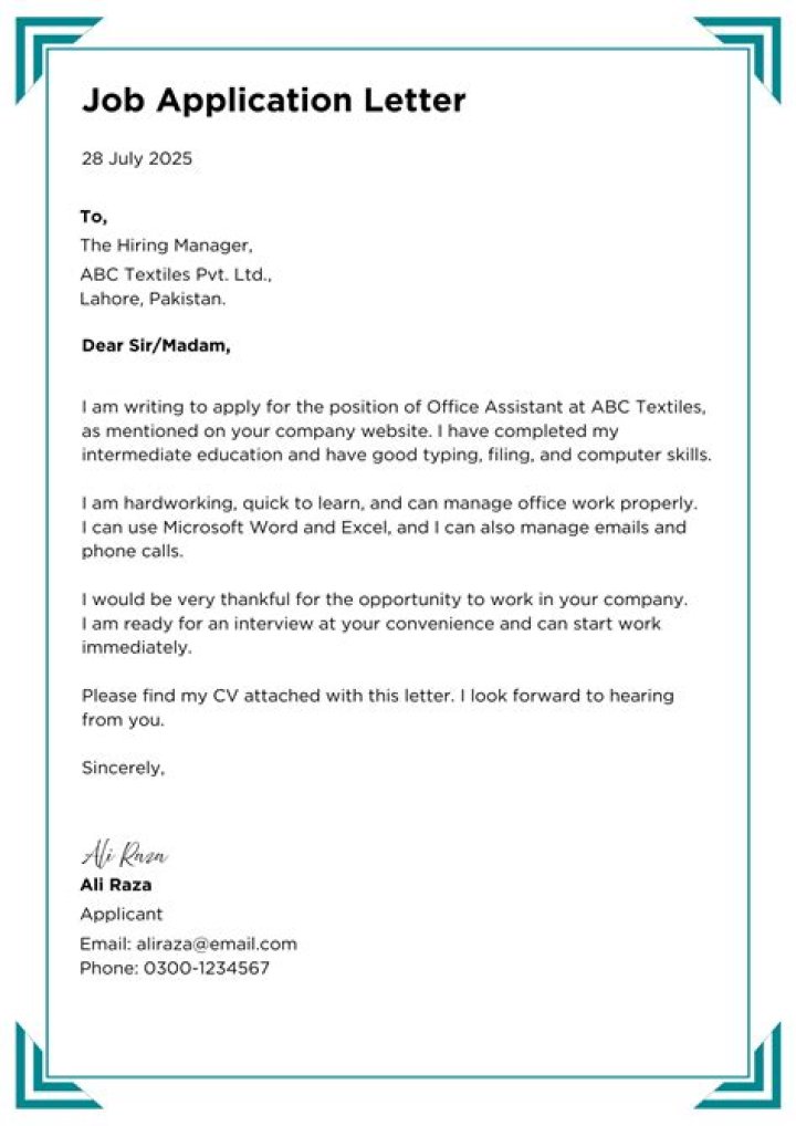 How do you write an absence application?