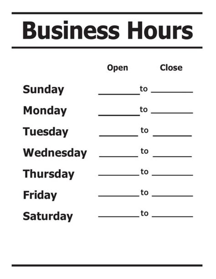 What are normal business hours?
