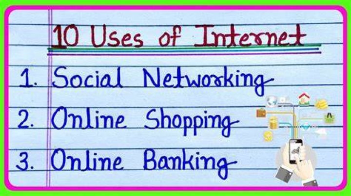 What are the 10 uses of Internet?