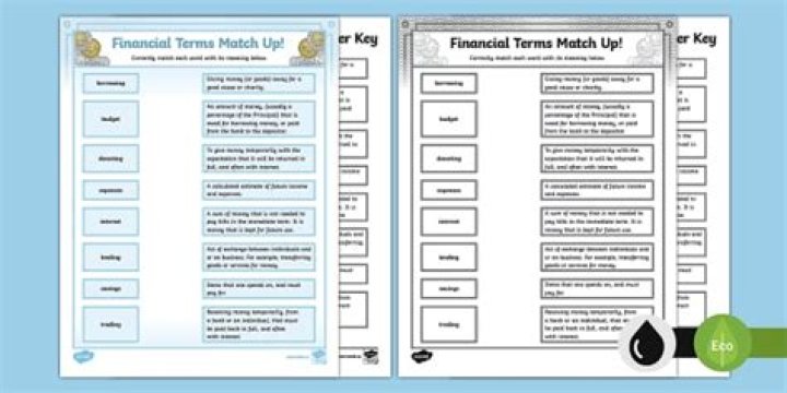 What is a financial matching?